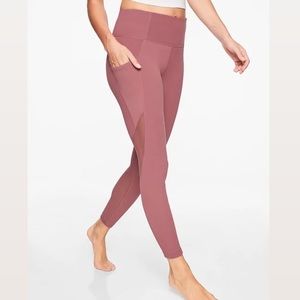Athleta Salutation Crushed Berry Pocket Tight